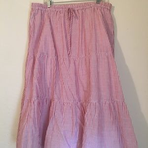 Talbots tiered midi skirt